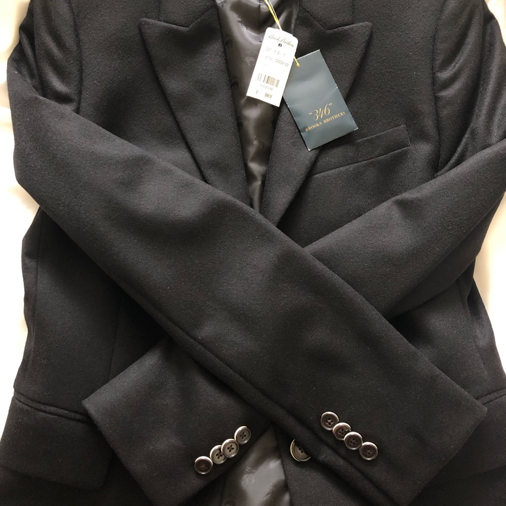 Brooks Brothers “346” Black Cashmere Blazer